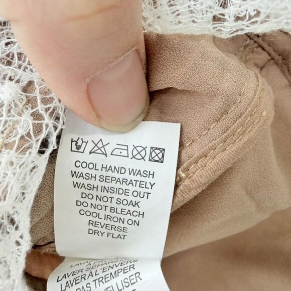 Self-Portrait Floral Lace Ruffled Skirt – White/Beige Size 0 - Picture 6 of 6